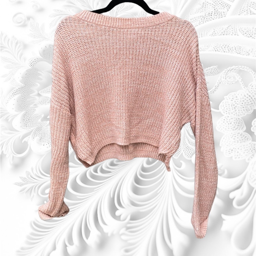 Dusty pink crop sweater - Picture 2 of 5